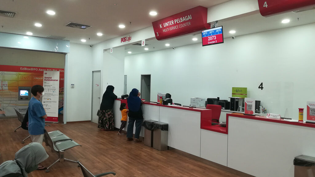 masa operasi pejabat pos aeon bukit rimau