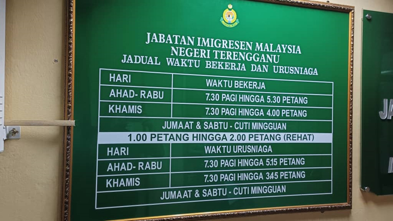 jabatan imigresen malaysia negeri terengganu