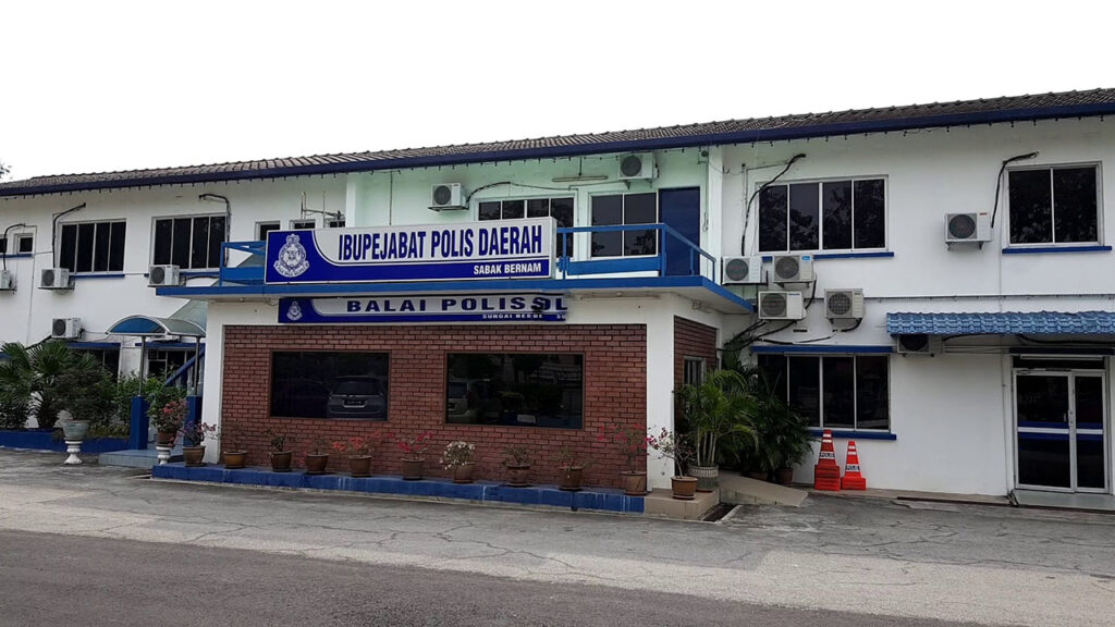 lokasi ibu pejabat polis daerah sabak bernam