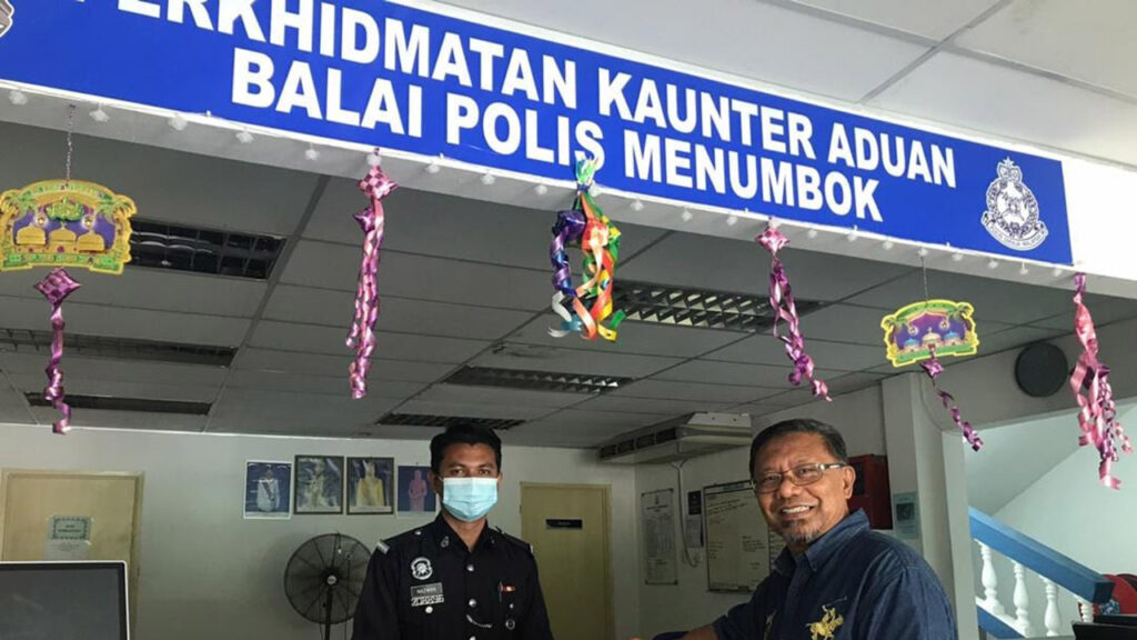 masa operasi balai polis menumbok