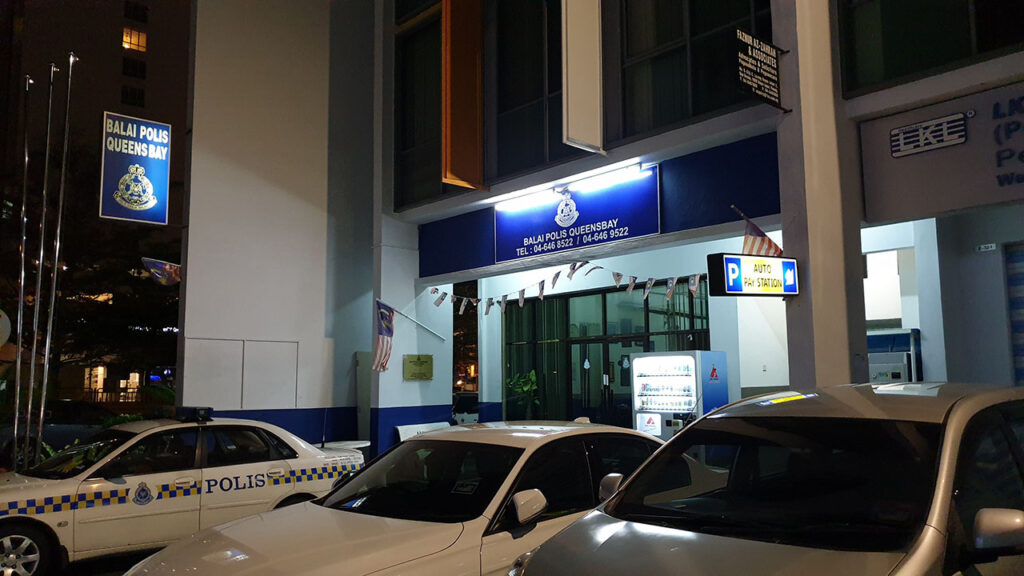 masa operasi balai polis queensbay