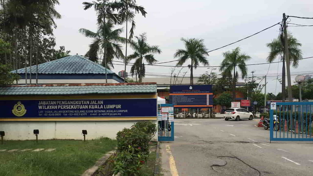 jabatan pengangkutan jalan kuala lumpur