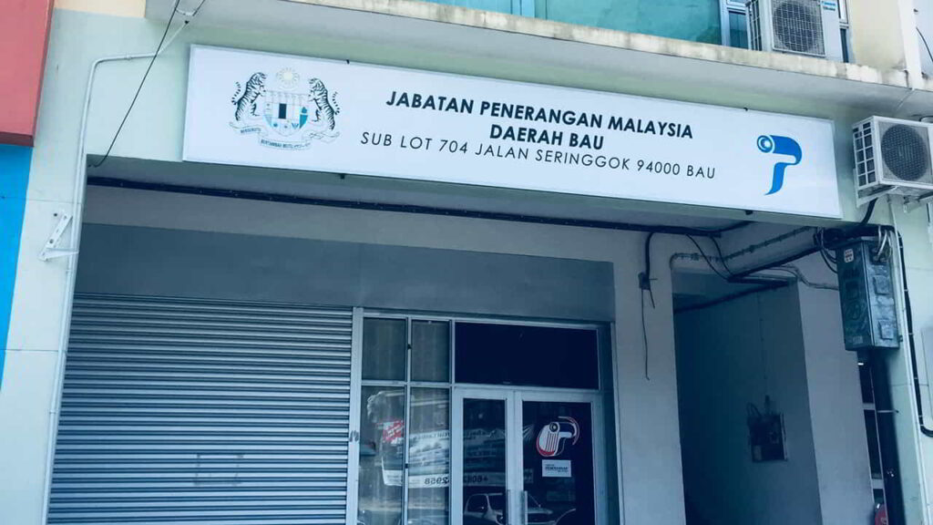 jabatan penerangan malaysia, sarawak daerah bau